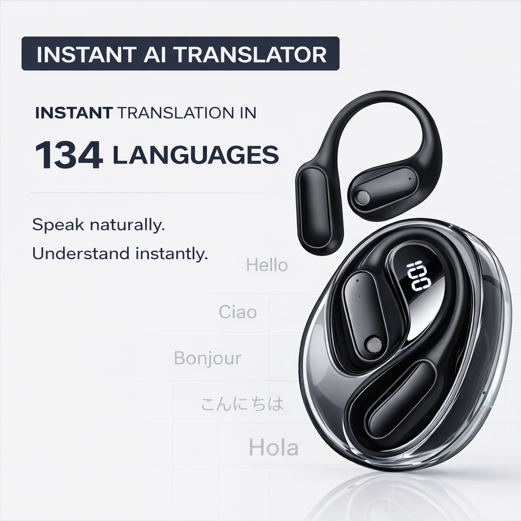 Waylo Orbit — 135-Language AI Translator Earbuds